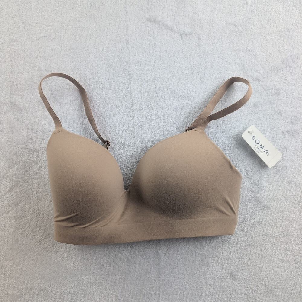 Soma Intimates NWT Enbliss Wireless Warm Amber Bra Women's 32C